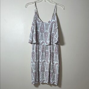 Old Navy Paisley Print Sleeveless Dress With Adjustable Straps Size Small